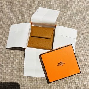 Hermes Bastia Change Purse in Gold